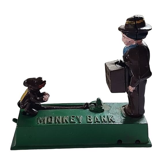 1920s Vintage Monkey Bank - Picture 1 of 4